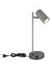 Globo lighting Lampa stołowa "Robby" w kolorze szarym - 13,2 x 12 x 35 cm