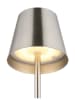 Globo lighting Lampa stołowa LED "Vannie" w kolorze srebrnym - wys. 47 x Ø 11,2 cm
