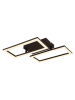 Globo lighting Ledplafonnière "Sapena" zwart - (B)61,5 x (H)9,3 x (D)19,5 cm