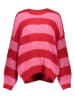 Pieces Trui rood/lichtroze