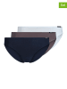 Skiny 3er-Set: Slips in Dunkelblau/ Anthrazit/ Weiß