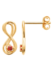 L'Atélier Précieux Pozłacane kolczyki-wkrętki z cyrkoniami