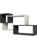Scandinavia Concept Wandmeubel antraciet/wit - (B)90,6 x (H)51 x (D)20 cm