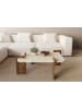 Scandinavia Concept Salontafel "Afrolli" beige/bruin - (B)90 x (H)35 x (D)90 cm