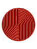 Scandinavia Concept Wanddecoratie rood - Ø 33 cm