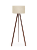 Scandinavia Concept Standleuchte in Beige/ Braun - (H)140 x Ø 38 cm