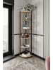 Scandinavia Concept Eckregal ''Bookcase 5 Corner'' in Hellbraun/ Schwarz - (B)34 x (H)139 x (T)34 cm