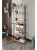 Scandinavia Concept Standregal ''Bookcase 6 Rect'' in Hellbraun/ Schwarz - (B)60 x (H)173 x (T)30 cm