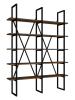 Scandinavia Concept Regał w kolorze brązowo-czarnym na książki - 126 x 160 x 26 cm
