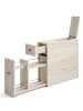 Scandinavia Concept Badschrank "Calencia" in Beige - (B)19 x (H)55 x (T)60 cm