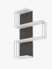 Scandinavia Concept Wandmeubel wit/zwart - (B)64 x (H)96 x (D)19 cm