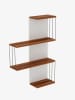 Scandinavia Concept Wandmeubel walnootkleurig - (B)64 x (H)96 x (D)19 cm