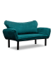 Scandinavia Concept Bank "Chatto" blauw/groen - (B)140 x (H)70 x (D)65 cm