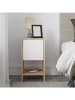 Scandinavia Concept Nachttisch "Ema" in Weiß/ Beige - (B)30 x (H)55 x (T)27 cm
