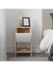 Scandinavia Concept Nachttisch "Ema" in Weiß/ Beige - (B)30 x (H)55 x (T)27 cm