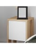 Scandinavia Concept Nachtkastje "Ema" wit/beige - (B)30 x (H)55 x (D)27 cm