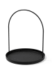 Scandinavia Concept Tablett in Schwarz - (H)28 x Ø 22,5 cm