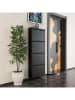 Scandinavia Concept Schuhschrank in Schwarz - (B)50 x (H)136 x (T)15 cm