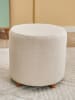 Scandinavia Concept Hocker "Mario Gabbana" w kolorze kremowym - wys. 40 x Ø 40 cm