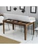 Scandinavia Concept Eettafel "Milan" wit/bruin - (B)145 x (H)75 x (D)88 cm