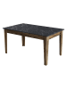 Scandinavia Concept Esstisch "Milan" in Schwarz/ Braun - (B)145 x (H)75 x (T)88 cm