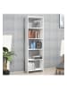 Scandinavia Concept Bücherregal in Weiß - (B)50 x (H)160 x (T)20 cm