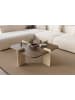 Scandinavia Concept Couchtisch in Braun/ Beige - (B)90 x (H)35 x (T)90 cm