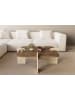 Scandinavia Concept Couchtisch in Braun/ Beige - (B)90 x (H)35 x (T)90 cm