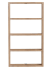 Scandinavia Concept Wandmeubel "Quatro" lichtbruin - (B)43,2 x (H)80 x (D)9 cm