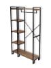Scandinavia Concept Garderobe "Rex" in Hellbraun/ Schwarz - (B)163 x (H)90 x (T)34 cm