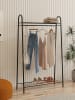Scandinavia Concept Garderobe "Riley" in Schwarz - (B)144,5 x (H)89 x (T)32,5 cm