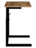 Scandinavia Concept Beistelltisch ''Spa-657-4060S'' in Schwarz/ Hellbraun - (B)60 x (T)40 cm