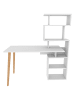 Scandinavia Concept Schreibtisch "Vina" in Weiß - (B)133 x (H)146,4 x (T)55 cm
