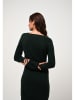 AUTHENTIC CASHMERE Kaschmir-Kleid "Capelet" in Dunkelgrün