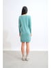 AUTHENTIC CASHMERE Kasjmieren jurk "Capelet" turquoise