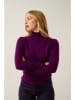 AUTHENTIC CASHMERE Kasjmieren trui "Eileen" pruimkleurig