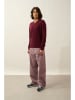 AUTHENTIC CASHMERE Kasjmieren trui "Agel" bordeaux