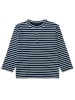 Marc O'Polo Junior Longsleeve in Dunkelblau/ Weiß