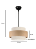 Opviq Hanglamp crème/beige - (H)70 x Ø 30 cm