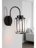 Opviq Wandleuchte in Schwarz - (B)24 x (H)30 cm x Ø 12 