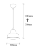 ABERTO DESIGN Hanglamp "Barceste" goudkleurig - (H)20 x Ø 20 cm