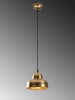 ABERTO DESIGN Hanglamp "Barceste" goudkleurig - (H)20 x Ø 20 cm