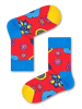 Happy Socks Socken "Flower Power" in Rot/ Blau
