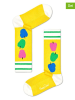 Happy Socks 2-delige set: sokken "Apple Rib" geel