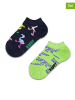 Happy Socks Skarpety (2 pary) "Animals" w kolorze czarno-jasnozielonym