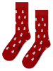 Happy Socks 3er-Set: Socken "Snowman" in Rot/ Dunkelblau