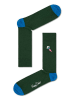 Happy Socks Skarpety w kolorze ciemnozielonym