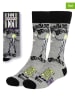 Lucky Socks Sokken "Beetlejuice" grijs/zwart