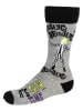 Lucky Socks Socken "Beetlejuice" in Grau/ Schwarz