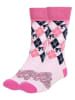 Lucky Socks 3er-Set: Socken "Barbie" in Weiß/ Pink/ Schwarz